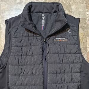 Rhoback Fulton Vest Mens Small Grey Hybrid Sleeveless Gilet Company Logo